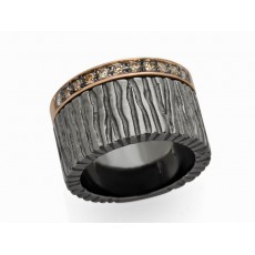ANILLO PLATA CON DIAMANTES CO&Ntilde;AC