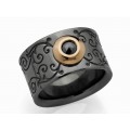 ANILLO PLATA FENEFA Y BRILLANTE
