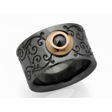 ANILLO PLATA FENEFA Y BRILLANTE