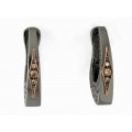 PENDIENTES BLACK ROMBO