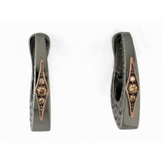 PENDIENTES BLACK ROMBO