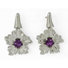 PENDIENTES FLOR AMATISTA