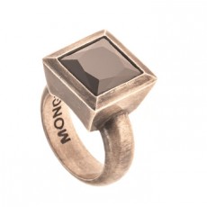 ANILLO SQUARE NEGRO