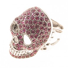 ANILLO SKULL ROSA