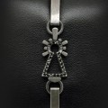 PULSERA VIRGEN CHAPAS CON DIAMANTE NEGRO