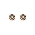 PENDIENTES SUNFIELD BOTON PLATA CO&Ntilde;AC