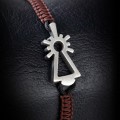 PULSERA VIRGEN NYLON MARRON