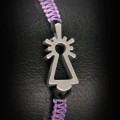 PULSERA VIRGEN NYLON LILA