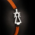 PULSERA VIRGEN NYLON NARANJA 