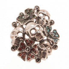 ANILLO DE PLATA CALAVERAS