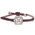PULSERA SQUARE MARRON