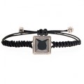 PULSERA SQUARE NEGRA