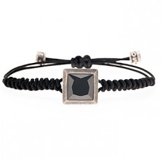PULSERA SQUARE NEGRA