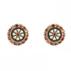 PENDIENTES SUNFIELD BOTON CO&Ntilde;AC XL