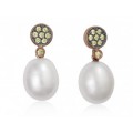 PENDIENTES LIA CON PERLA BLANCA