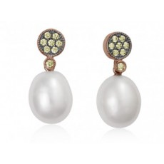 PENDIENTES LIA CON PERLA BLANCA