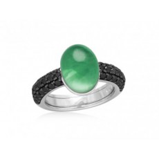 ANILLO DROP PAVE VERDE