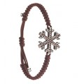 PULSERA COPO DE NIEVE MARRON