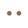 PENDIENTES SUNFIELD BOTON DORADO