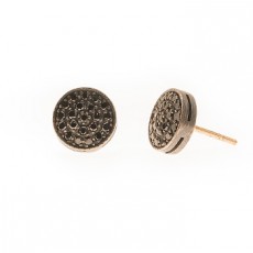 PENDIENTES BLACK BOTTON XL
