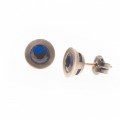 PENDIENTES BOTTON AZUL