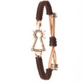 PULSERA DE LA VIRGEN NYLON CON BRILLANTES CO&Ntilde;AC