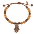 PULSERA MANO DE FATIMA ROCA VOLCANICA