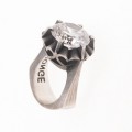 ANILLO HEARTS & ARROWS BLANCO