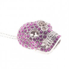 COLGANTE CALAVERA ROSA