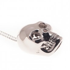 COLGANTE CALAVERA PLATEADO
