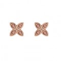 PENDIENTES SUNFIELD FLOR CO&Ntilde;AC ROSA
