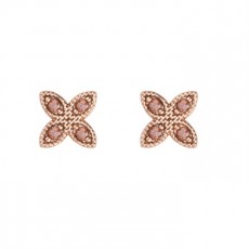 PENDIENTES SUNFIELD FLOR CO&Ntilde;AC ROSA