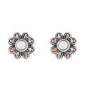 PENDIENTES SUNFIELD FLOR CALCEDONIA