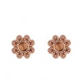 PENDIENTES SUNFIELD FLOR ROSA CO&Ntilde;AC