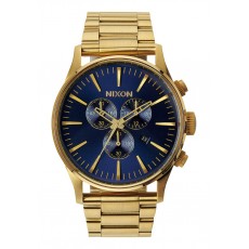 RELOJ NIXON SENTRY CHRONO DORADO