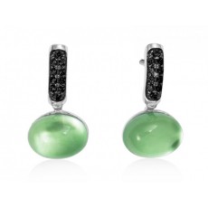 PENDIENTES DROP PAVE VERDE