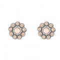 PENDIENTES SUNFIELD FLOR CUARZO ROSA