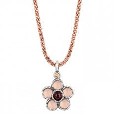 COLGANTE SUNFIELD FLOR CUARZO ROSA