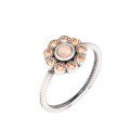 ANILLO SUNFIELD MINI FLOR CUARZO ROSA