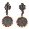 PENDIENTE ROME DIAMONDS BLACK