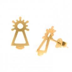 PENDIENTES VIRGEN ORO GRANDE