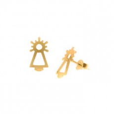 PENDIENTES VIRGEN ORO PEQUE&Ntilde;O