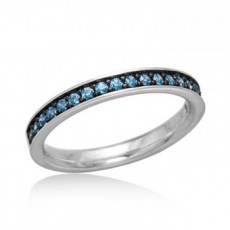 ANILLO ETNA PLATA Y AZUL