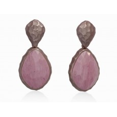PENDIENTE FLAT ROSA