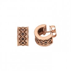 PENDIENTES SUNFIELD ARO ROSA