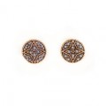 PENDIENTES ROMBO DORADO 