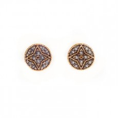 PENDIENTES ROMBO DORADO 