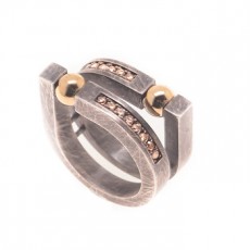 ANILLO KURVEN MARRON