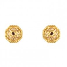 PENDIENTES SUNFIELD OCTOGONO GOLD
