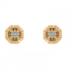 PENDIENTES SUNFIELD CRUZ GOLD